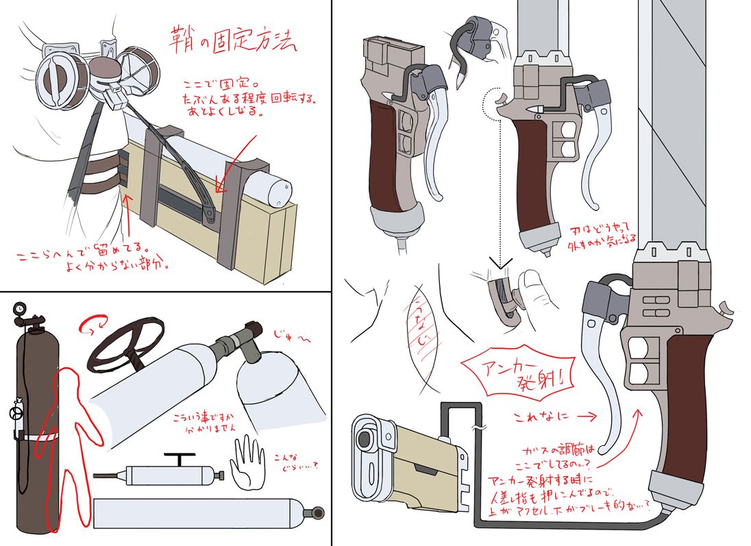3d Maneuver Gear Blueprints