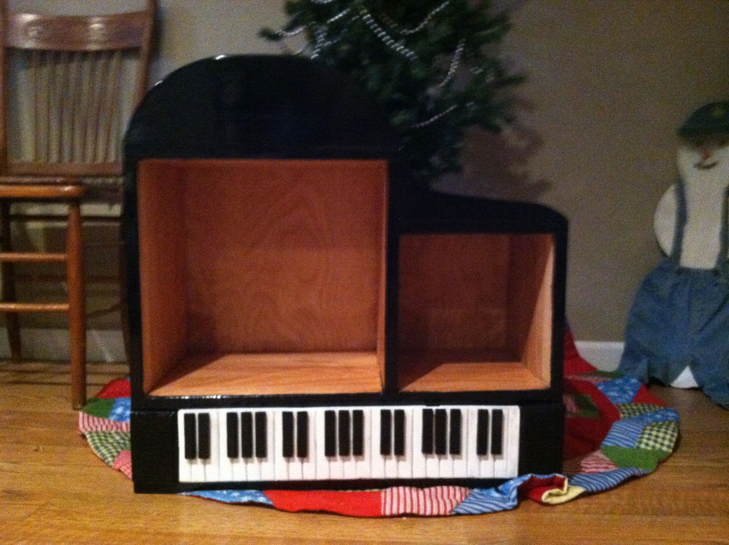 Desk-size Grand Piano Bookshelf