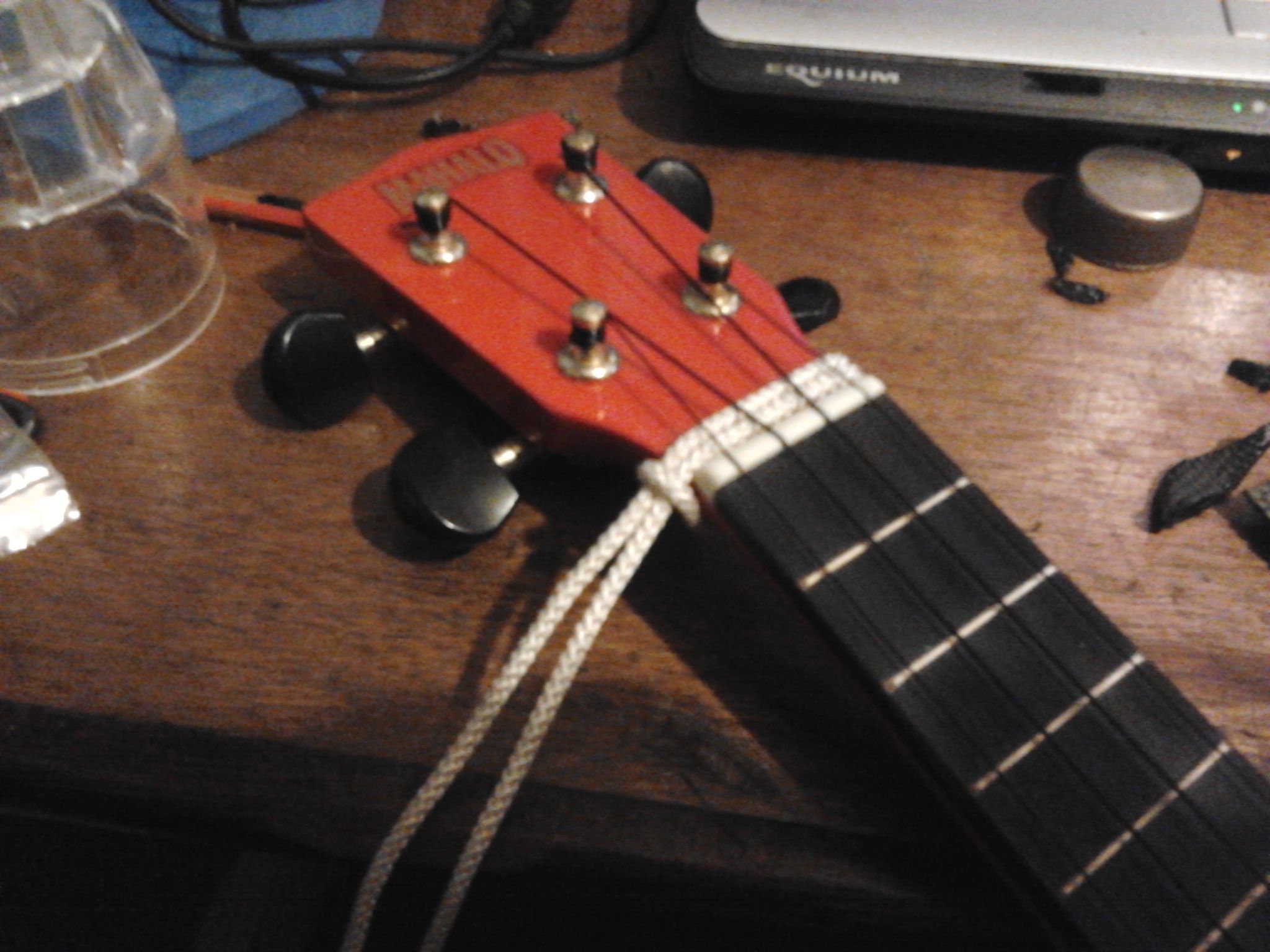 Fit Guitar Strap End Pin Buttons and Gutar Style Strap to a Ukelele