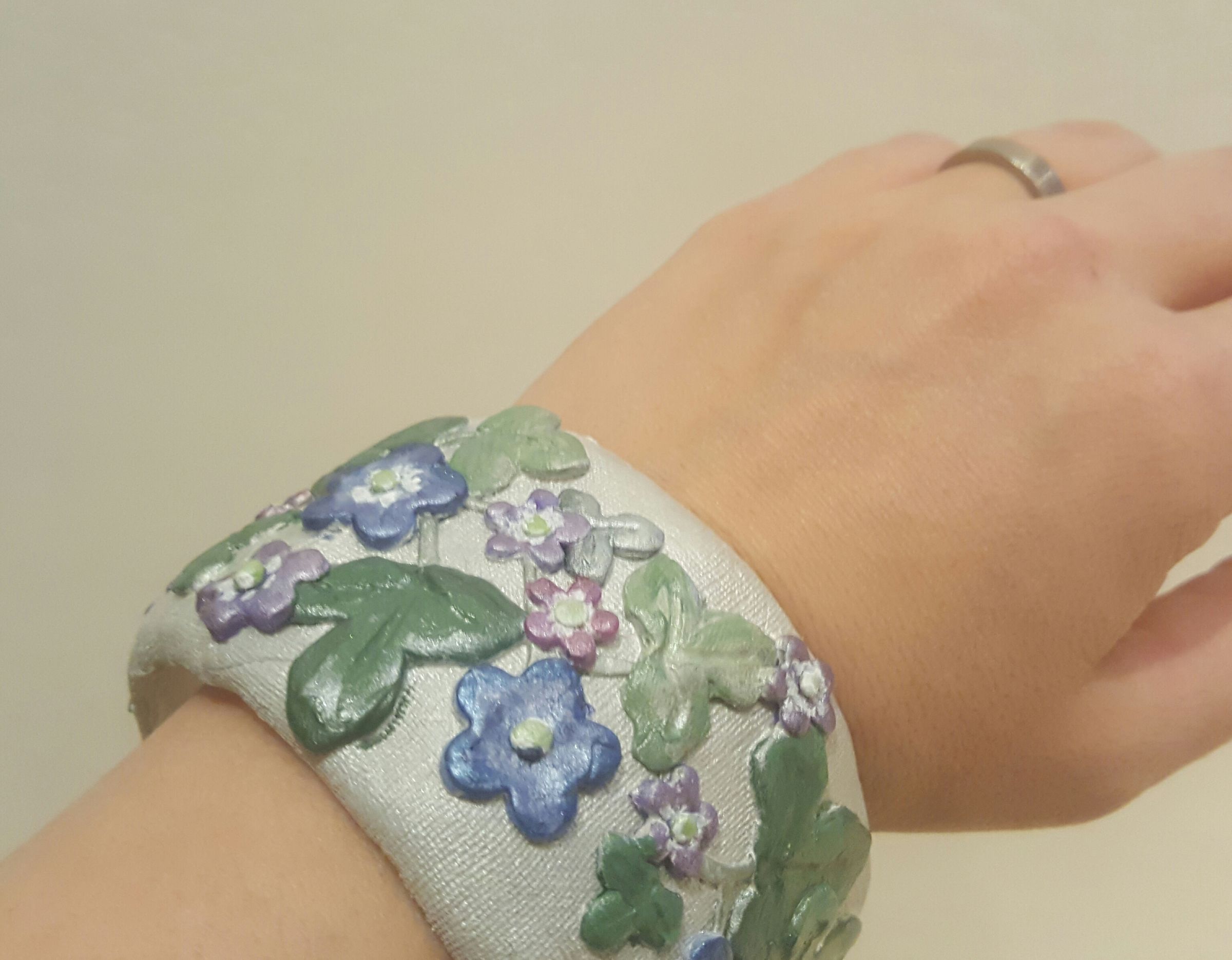 Wrist Cuff Out of Duct Tape Roll