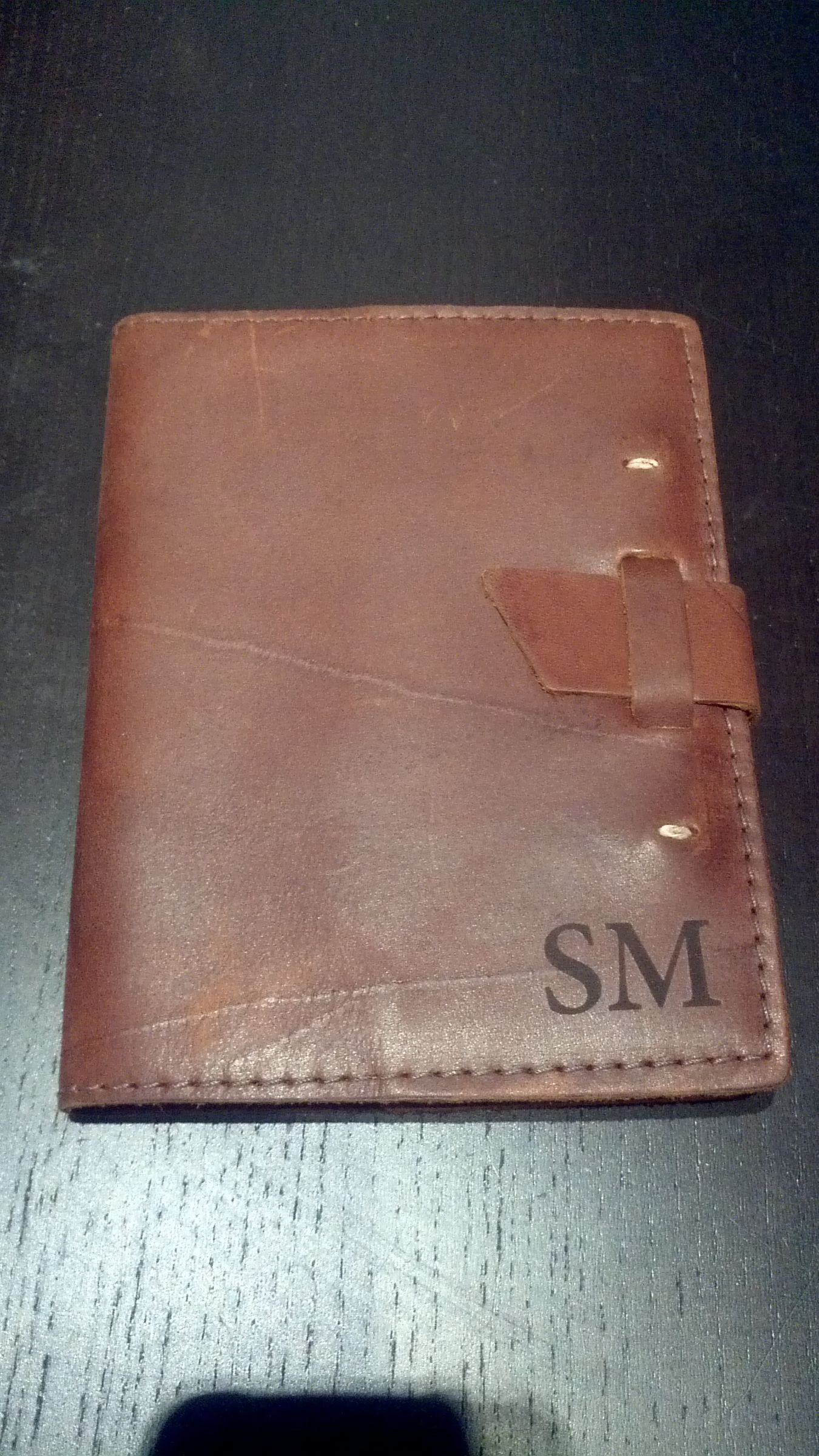 Laser Personalized Leather Notebook