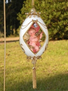 Cherub Egg - Faberge' WannaBe