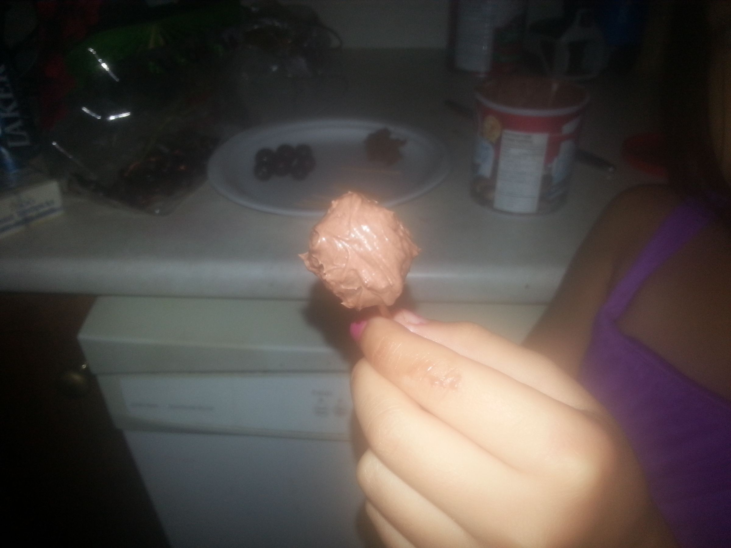 frozen chocolate grapettes