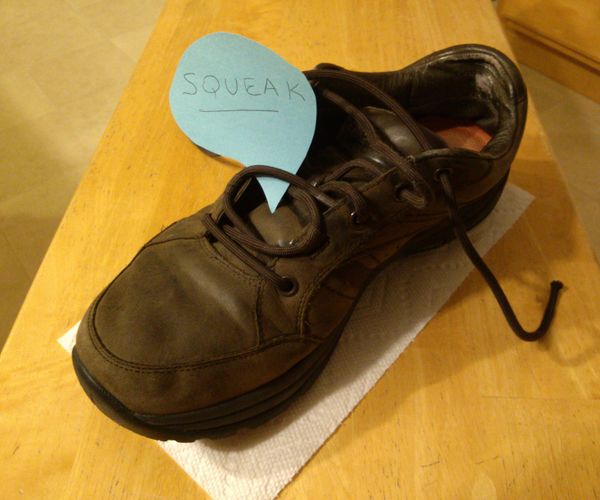 Fixing a Squeaky Shoe Air Bladder
