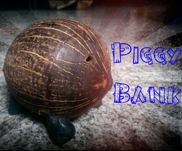 Coconut Piggy Bank
