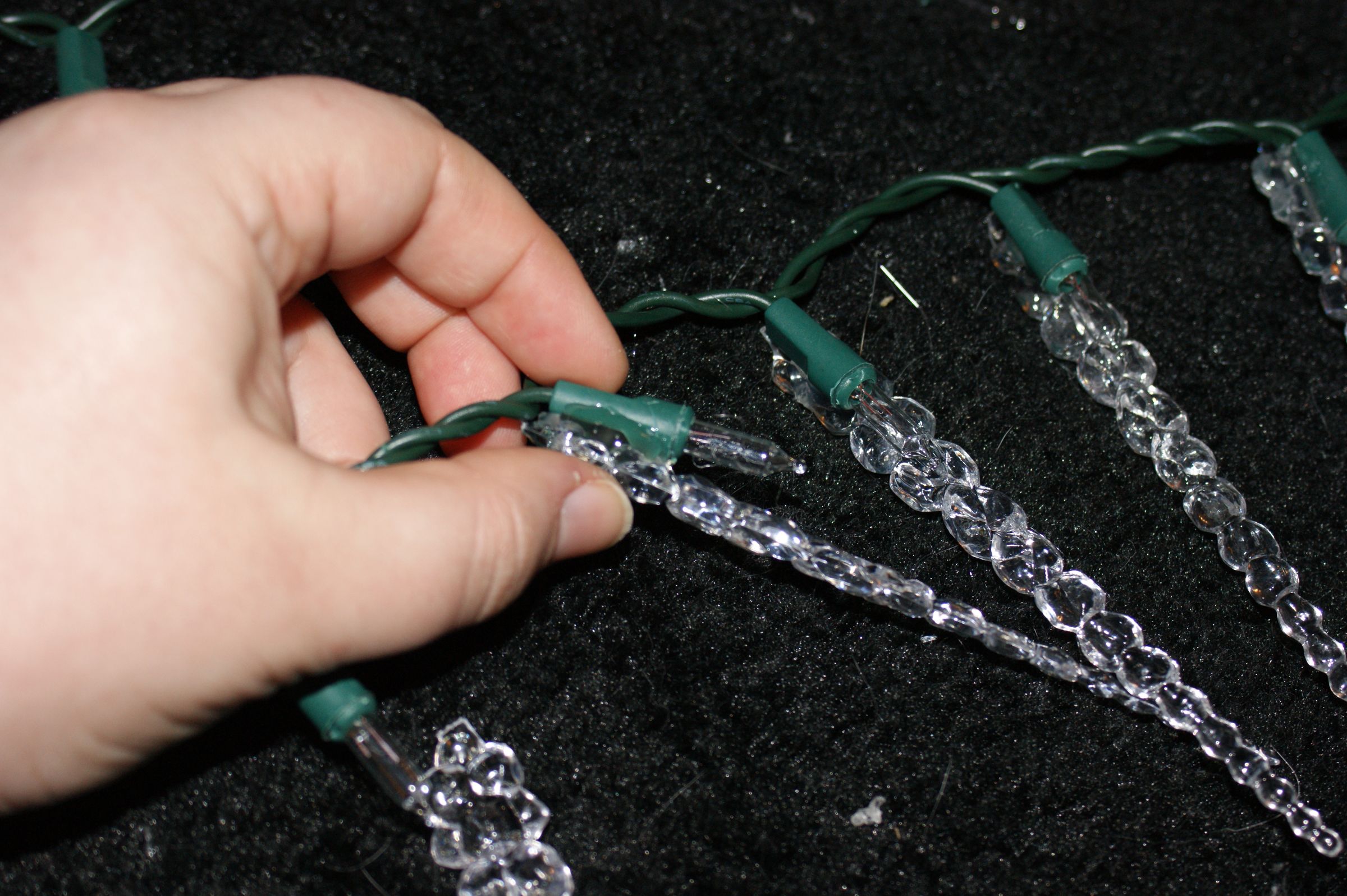 DIY Christmas Icicle Mini Lights 4 Steps Instructables