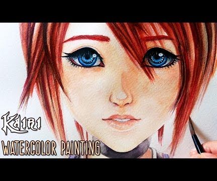 Kairi - Kingdom Hearts - Watercolor Painting