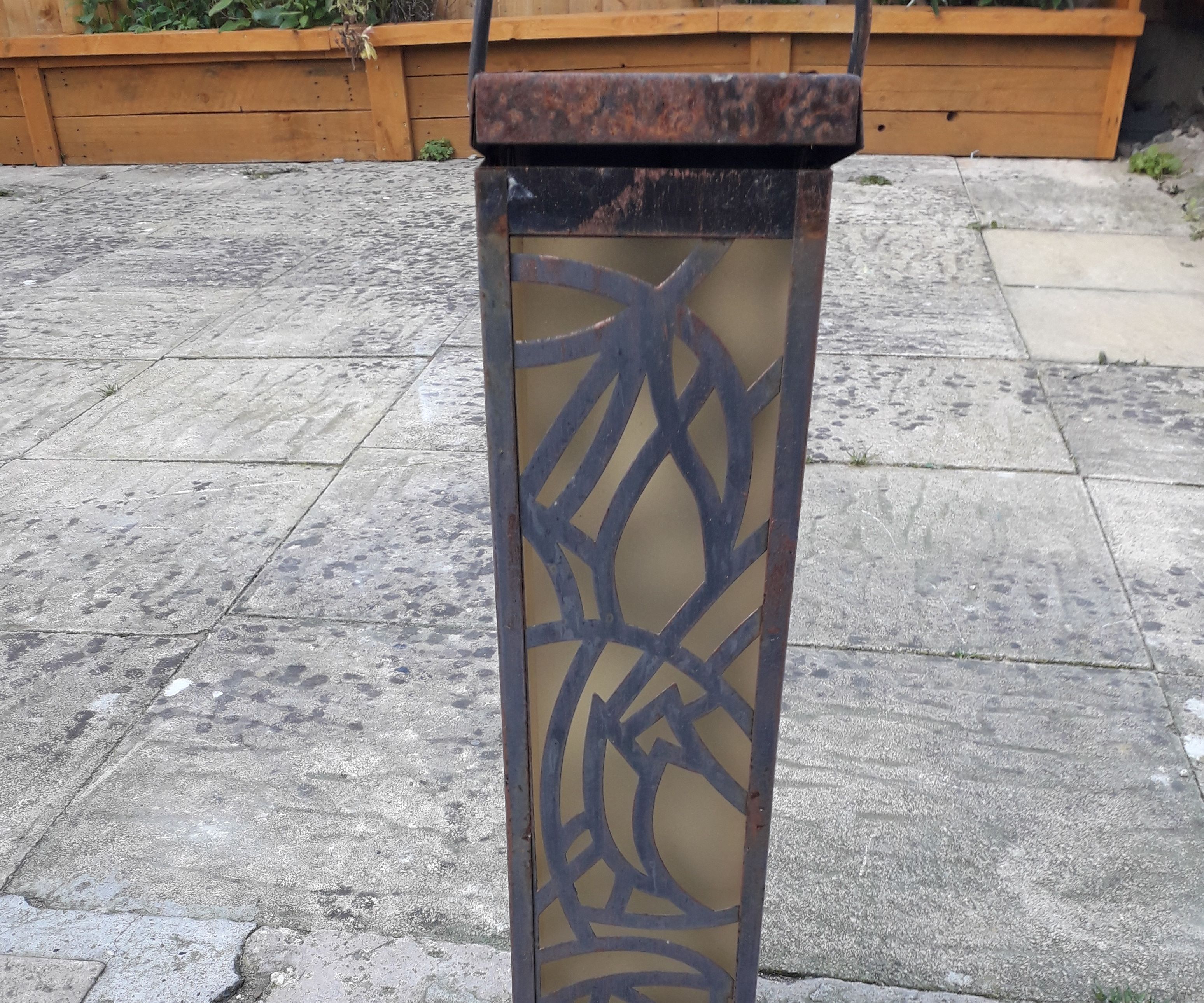 Upcycled Trash Solar Garden Light