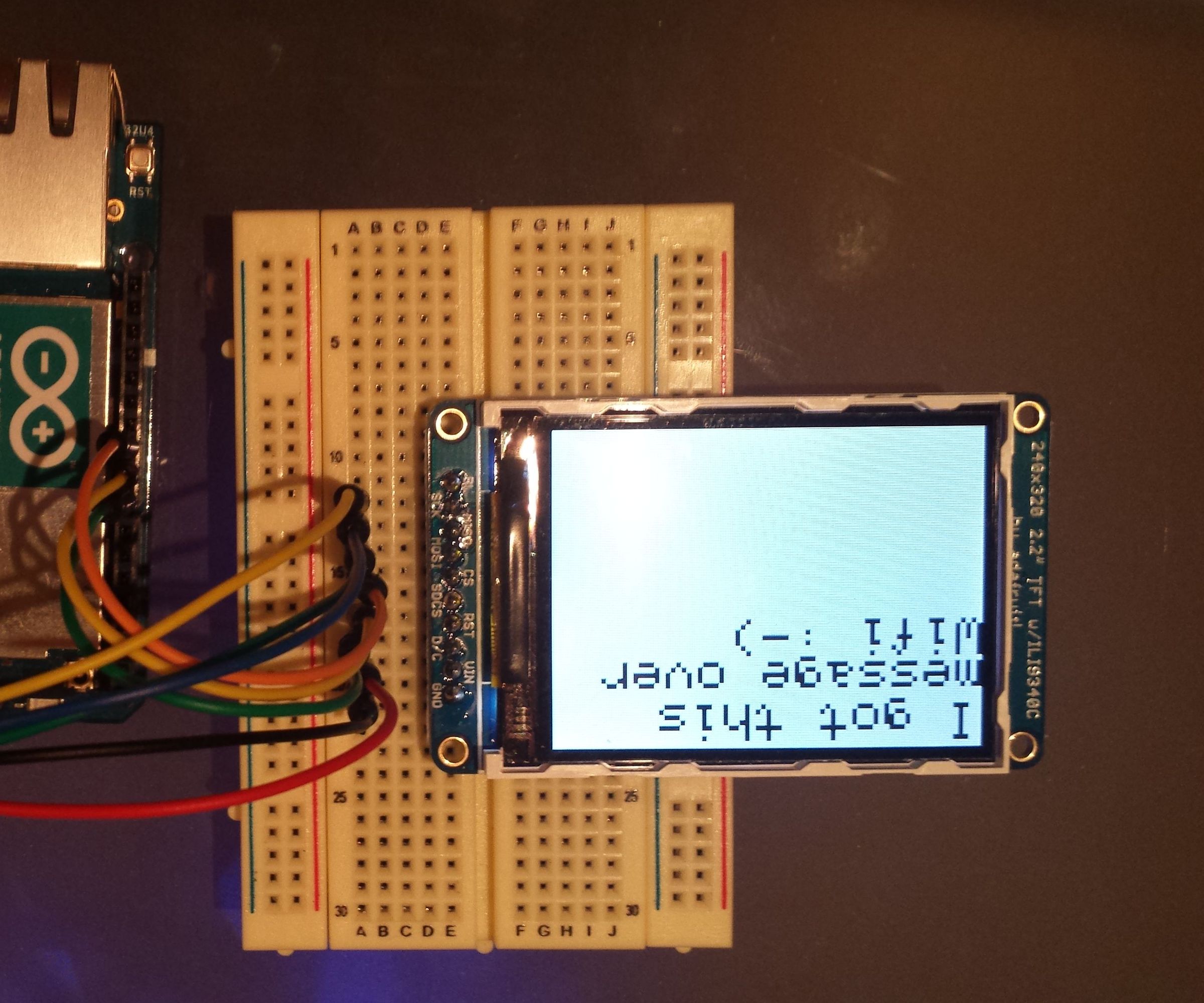 Arduino Yun Messager