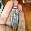 Han Solo in Carbonite Pendant from Copper or Silver Metal Clay