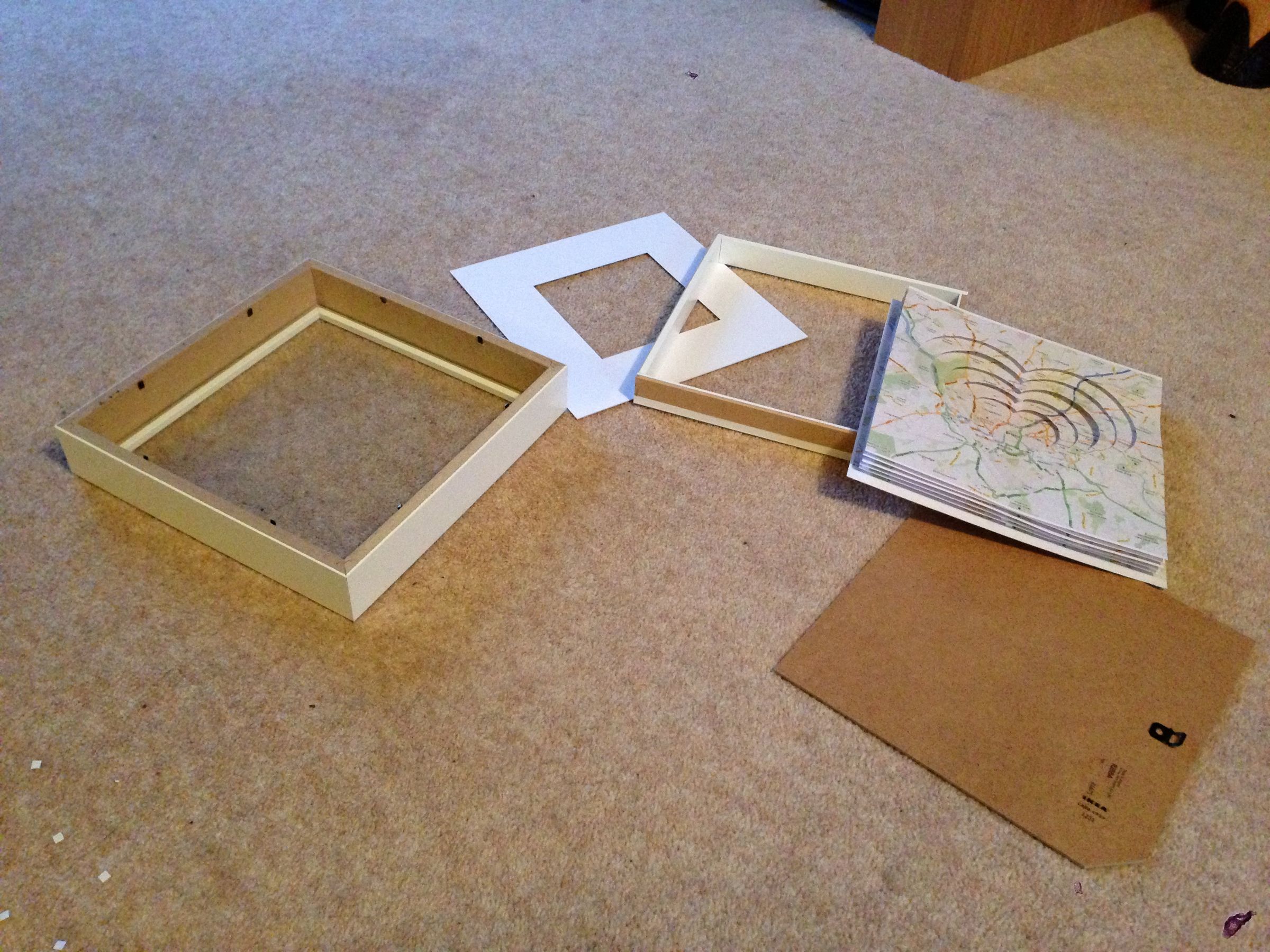 Map Heart Valentines 3D Picture Frame 10 Steps (with Pictures