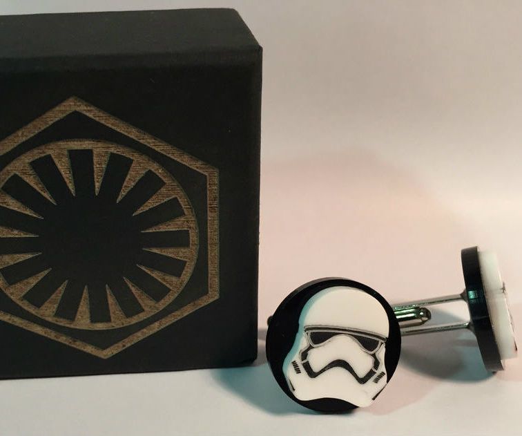 First Order Stormtrooper Cuff Links. 