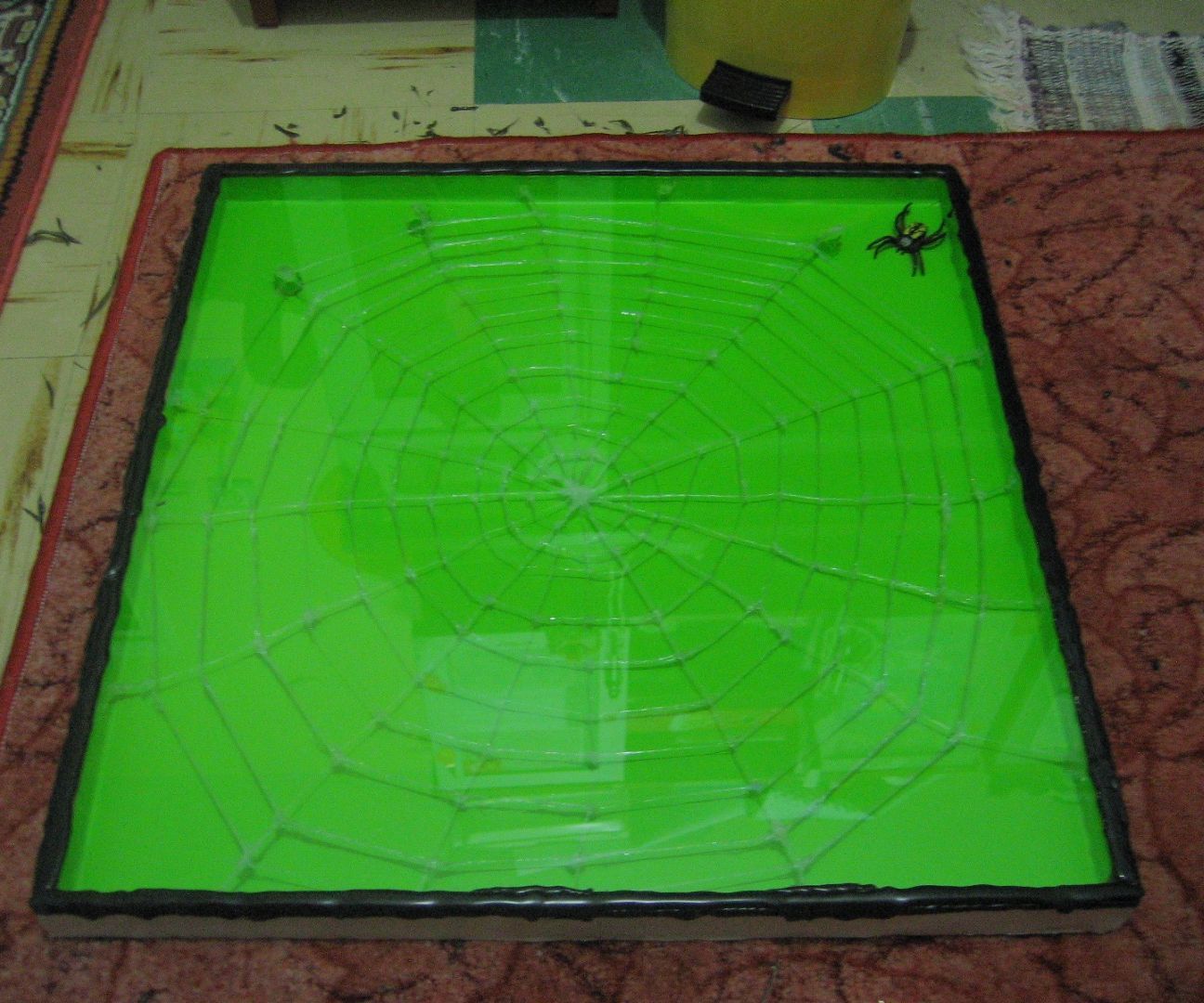 Artificial Spider Web Creation With Hot Glue