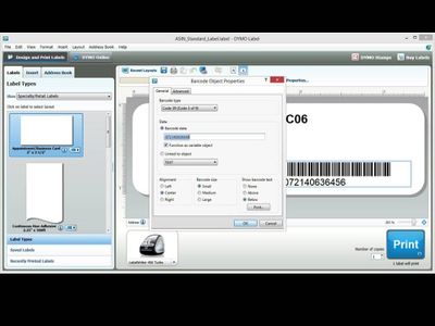 Highlight the Numbers in the "Barcode Data" Field.