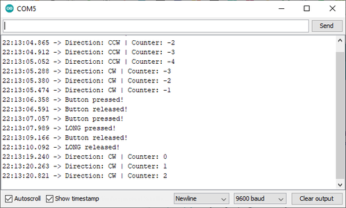 Rotary Encoder Programming Code for Fast and Robust Usage : 3 Steps ...