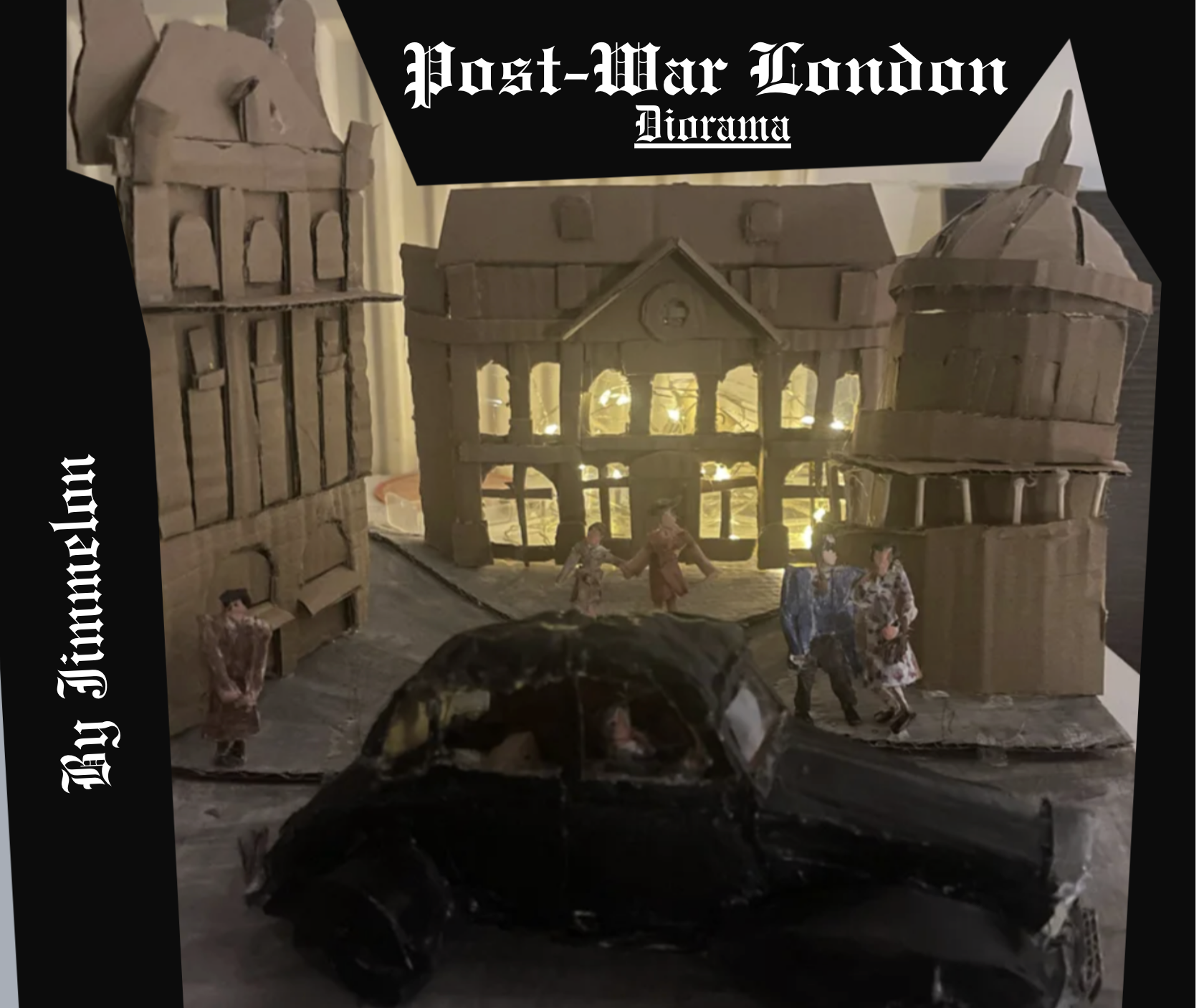 Post-war Cardboard London Diorama