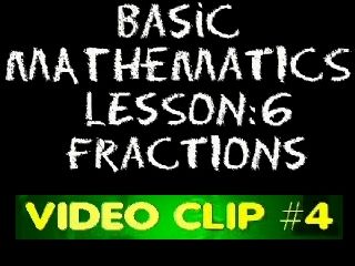 Basic Math: Lesson 6 - Video Clip #4 - the LCD & Fraction Comparisons