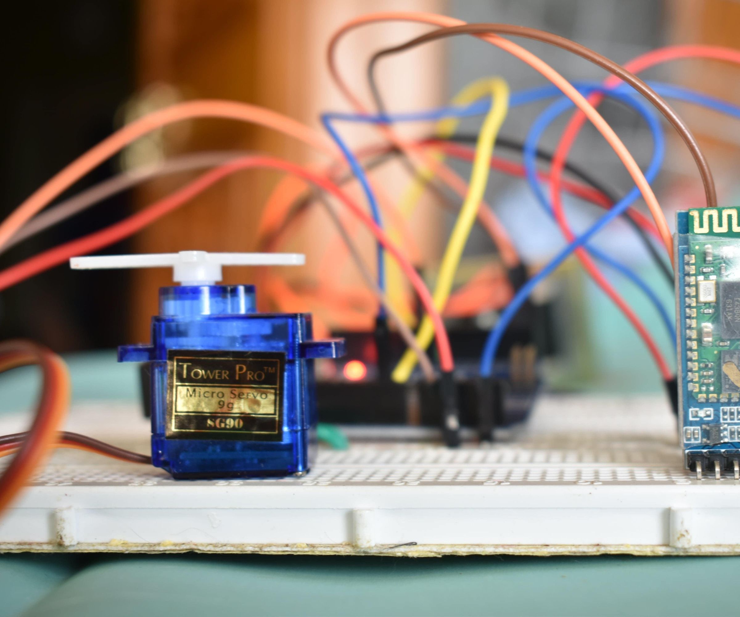 Bluetooth Controlled Servo Motor