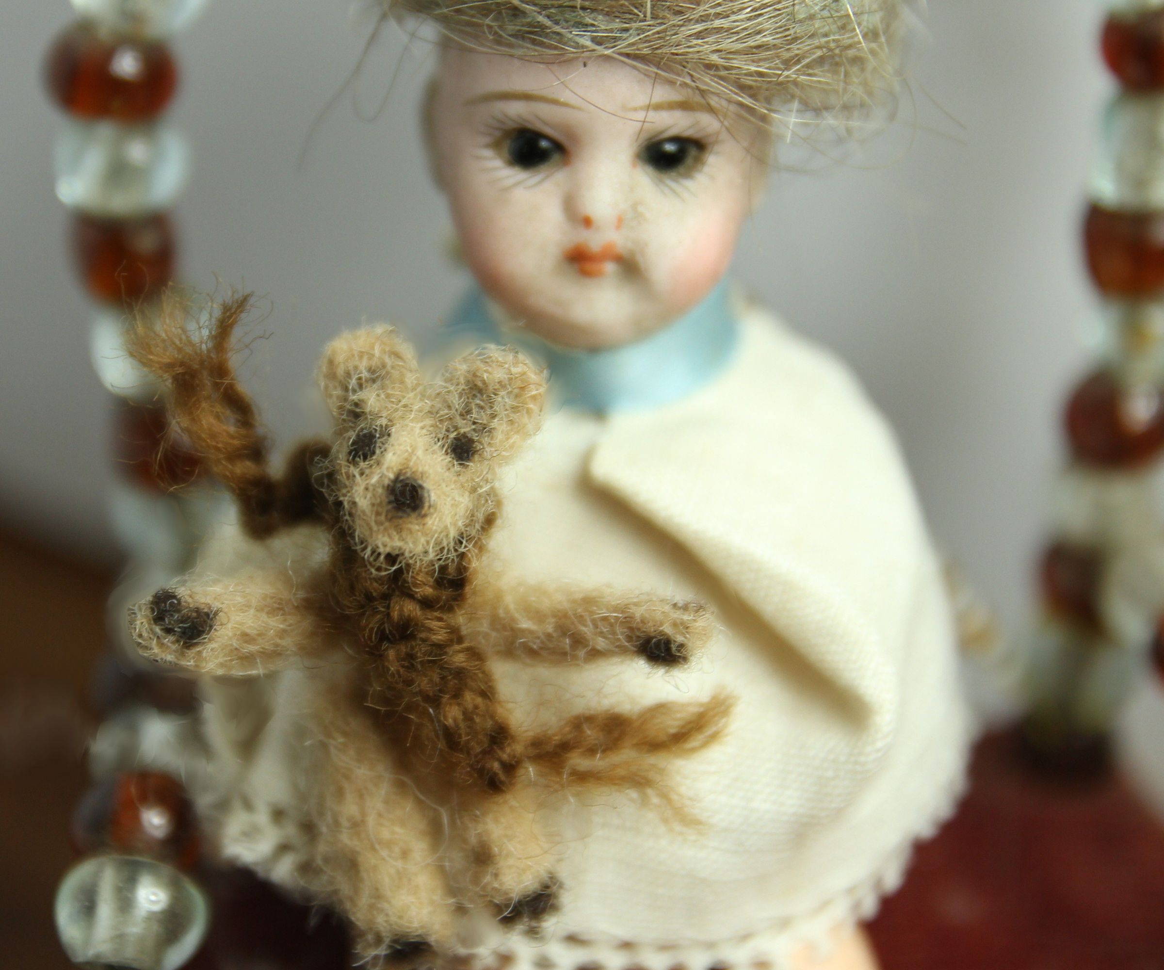 Teeny Tiny Teddy Bear for a Dolls' House Doll