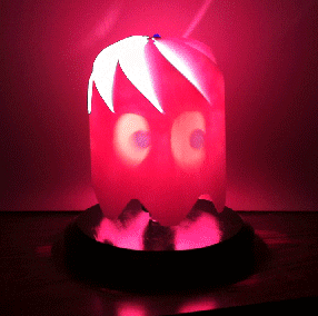 Make a Pac-Man Ghost Turning Lamp