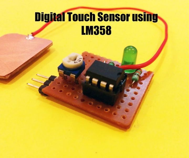 Digital Touch Sensor Using LM358