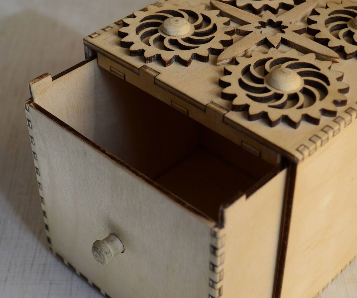 Candy Vault - Wood Box With Secret Mechanical Lock