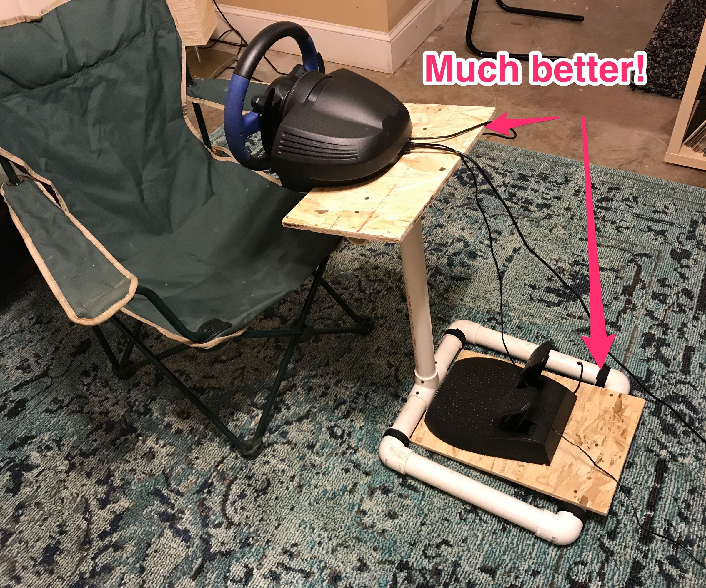 Budget Driving Wheel Stand for Racing Simulators