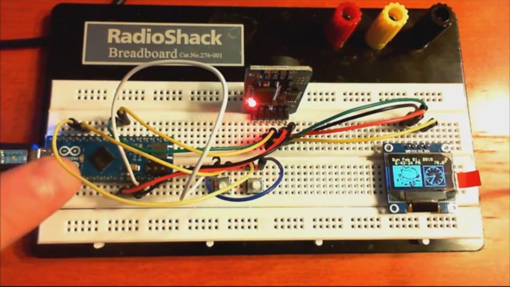 DS3231 OLED Alarm Clock With 2-button Menu Setting and Temperature ...