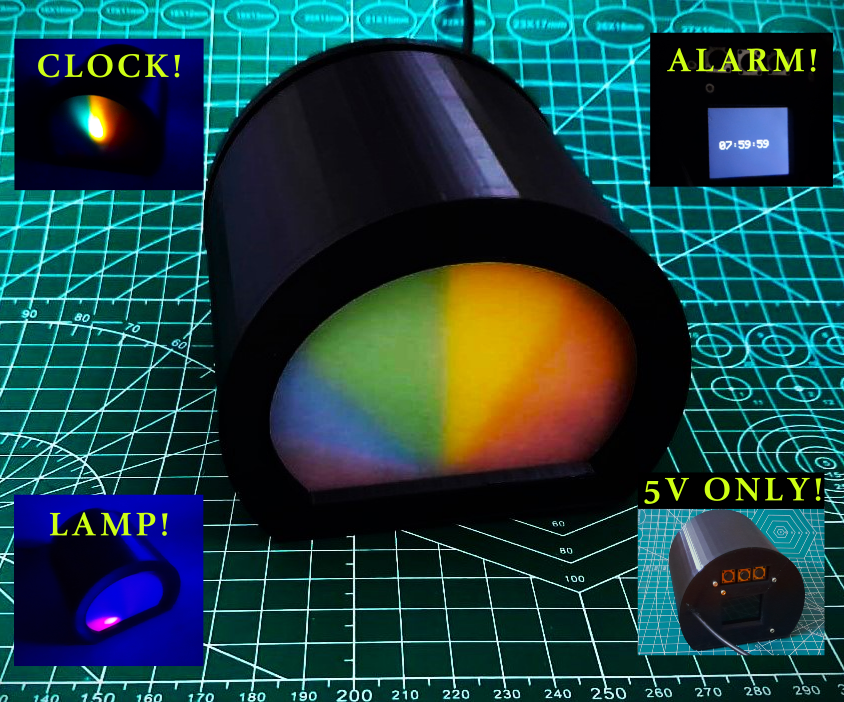 "Rainbow LampClock": Wake Up With Style | DIY | 3D Printed | Tinkercad