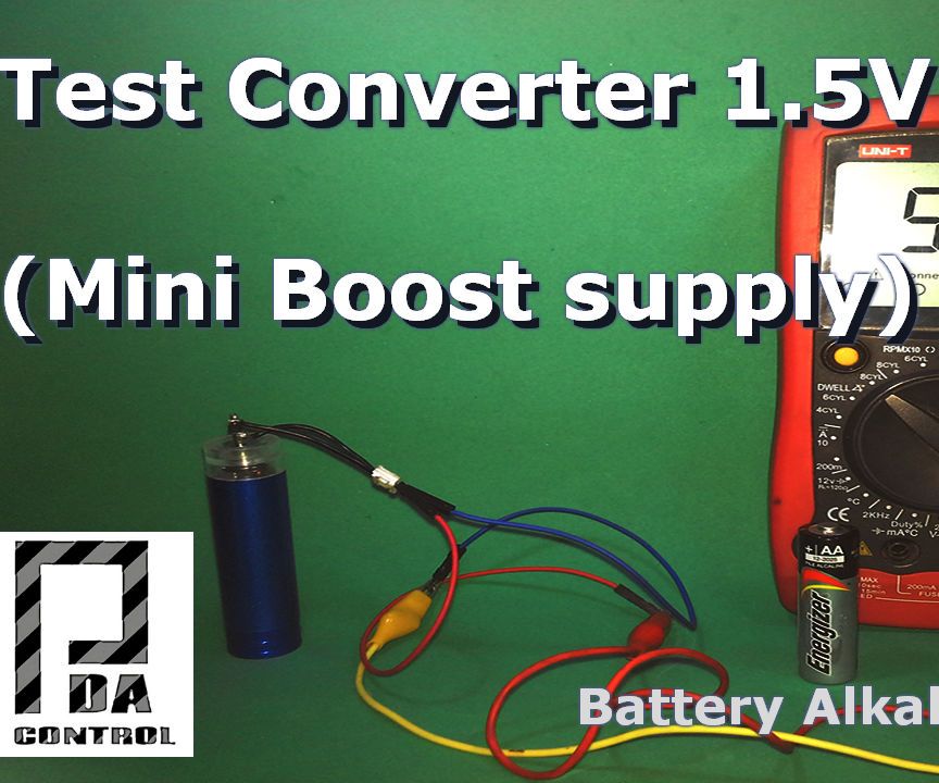 Test Mini Booster 1.5v a 5.5v