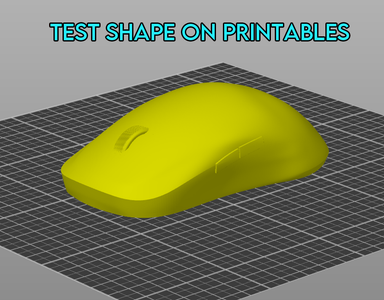ZS-A1, 3D Printed Symmetric Wireless Mouse Guide
