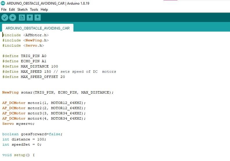 How to Make Obstacle Avoiding Car Using Arduino : 6 Steps (with ...