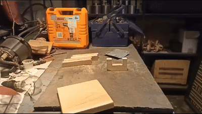 Sanding the Wooden Parts
