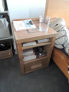 Matching Pair of Personalised Bedside Tables (nightstands) From Reclaimed Oak