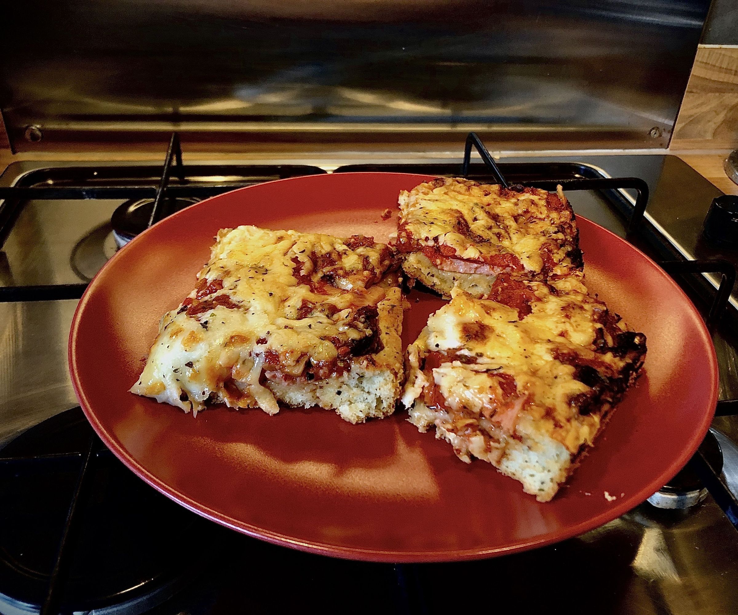 Upside Down Spam Pizza / Pizza Scone Weirdness