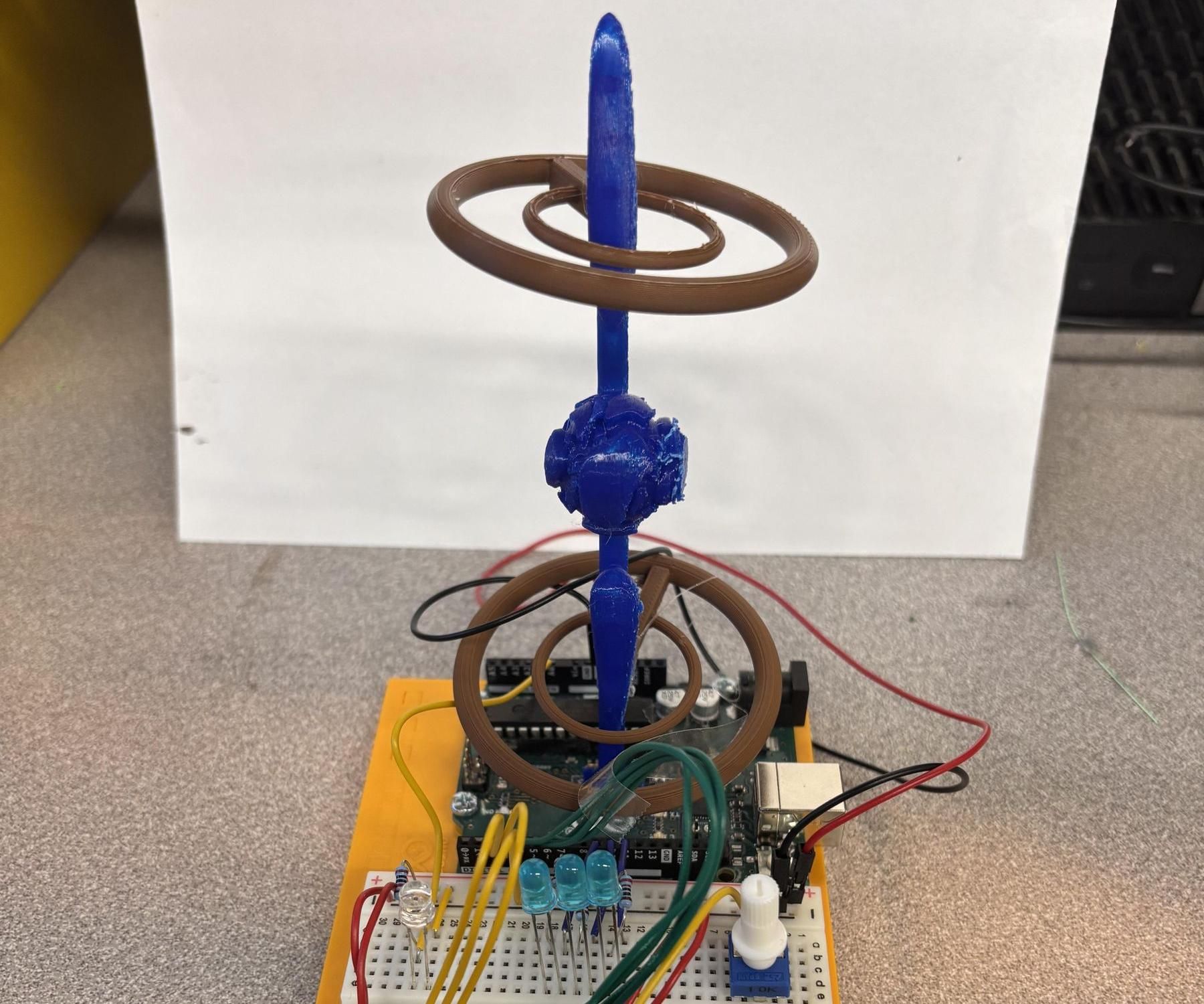Motion Sensor Activated Space Anchor