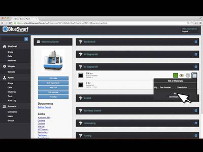 Click on EDIT on the Bill of Materials Drop Down.