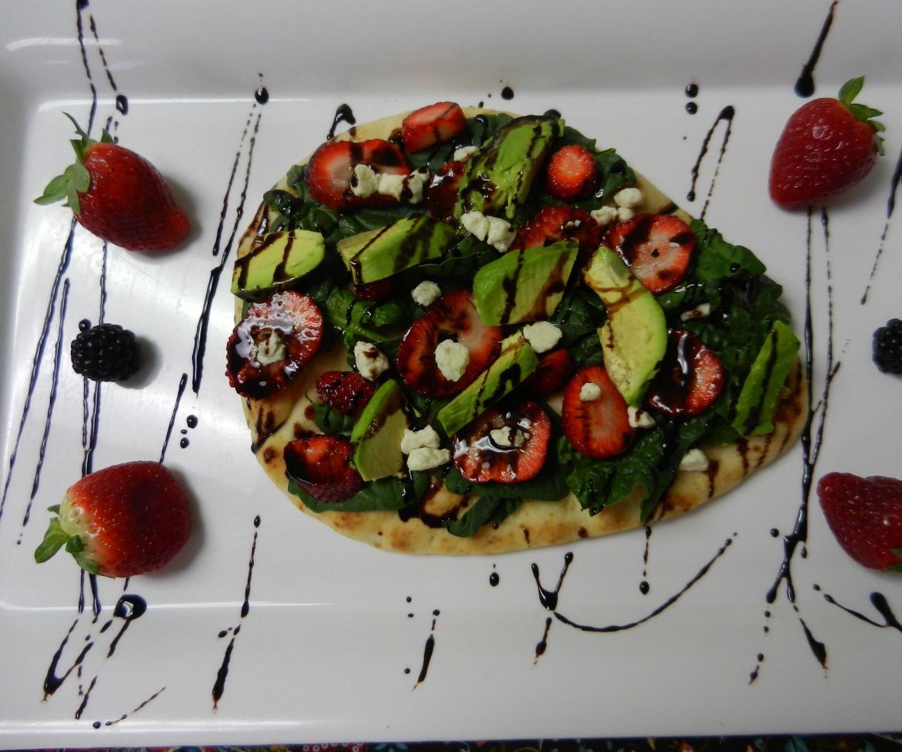 Balsamic Strawberry Flat Bread