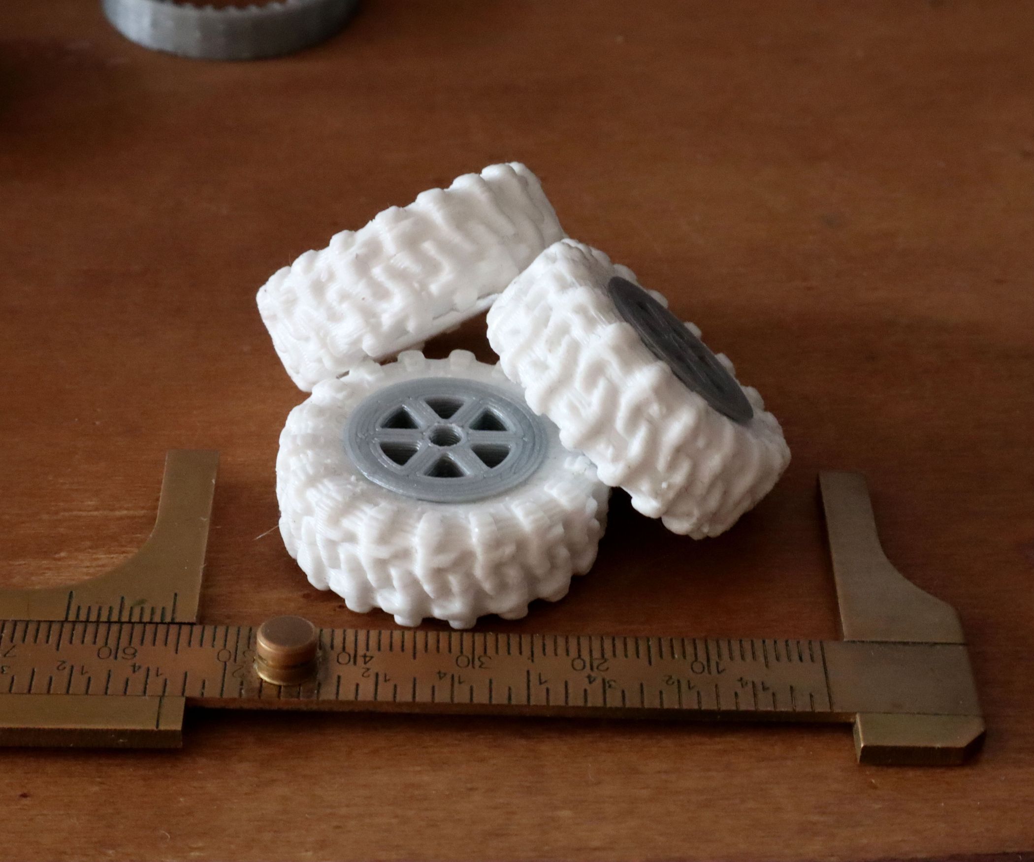 Grippy, Hollow, Silicone Tires for Robots and RC 5 Steps (with