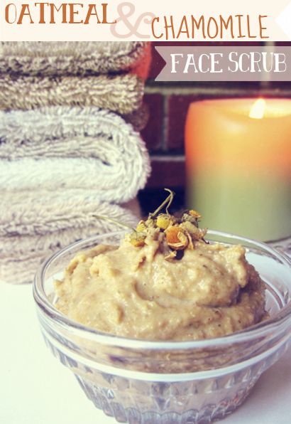 DIY: Oatmeal and Chamomile Face Scrub