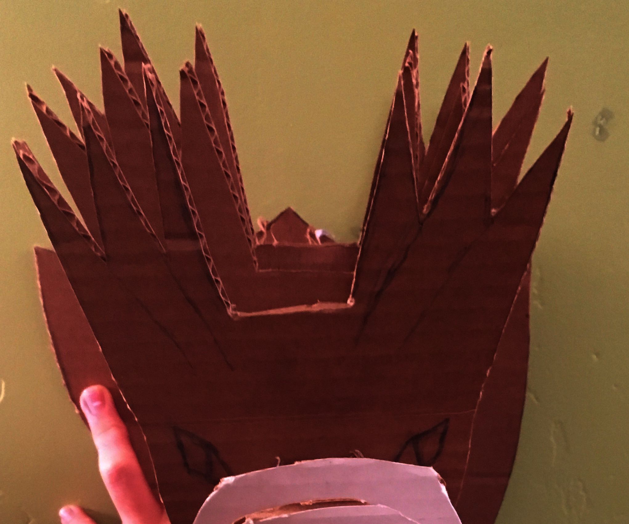 3D Cardboard Dragon Head