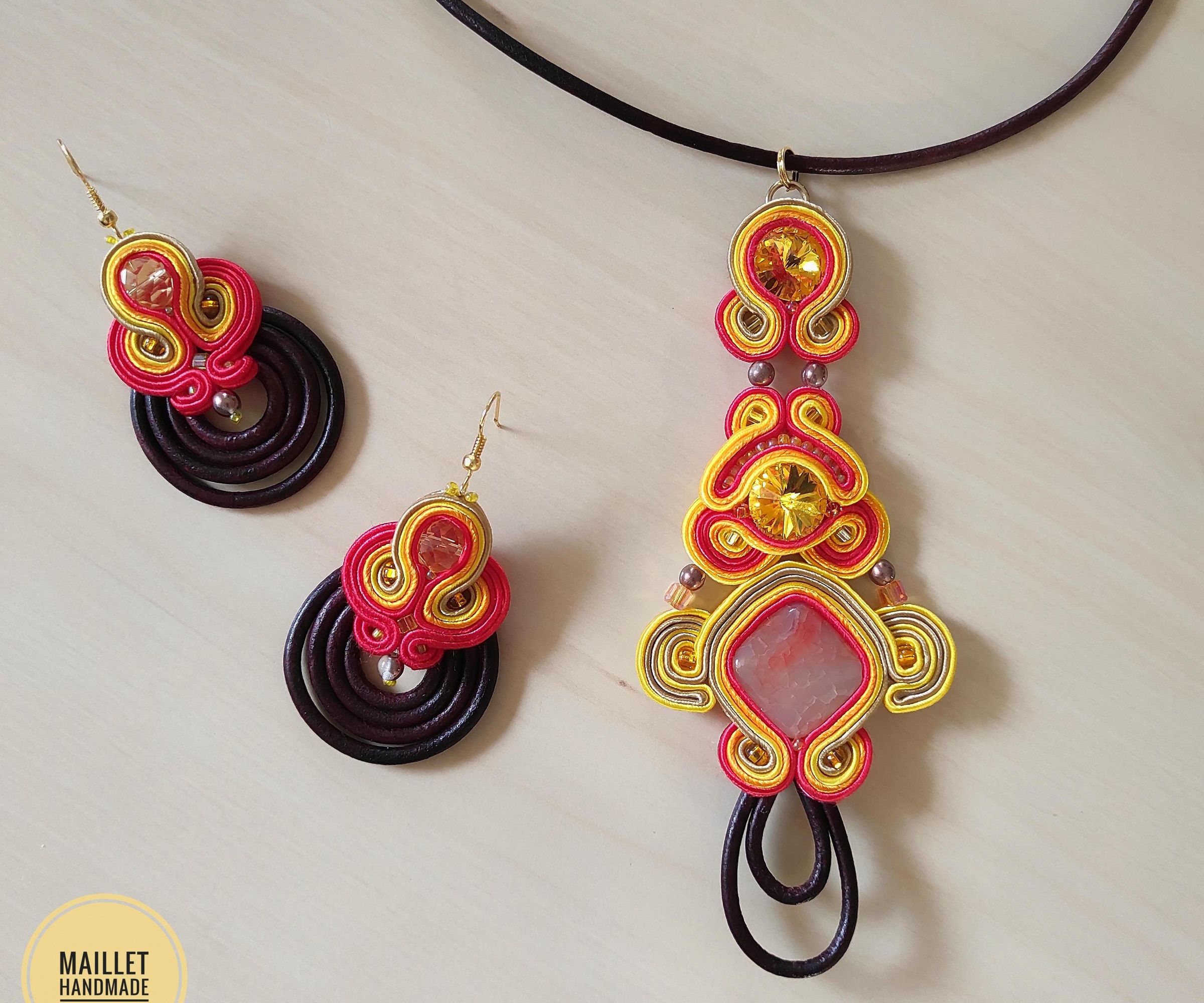 Luxury Leather Jewelry Set