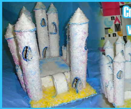 How to Make a Crystal Castle With Ice Rink