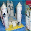 How to make a Crystal Castle with Ice Rink