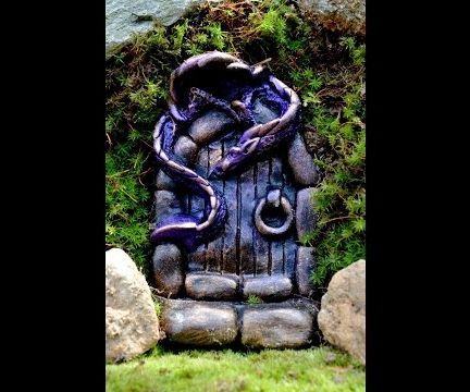 How to Sculpt a Dragon Fairy Door in Polymer Clay