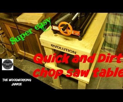 How to Make a Chop Saw Table