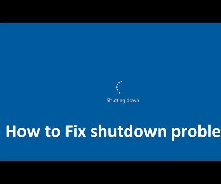 how to Fix shutdown problem in windows 10
