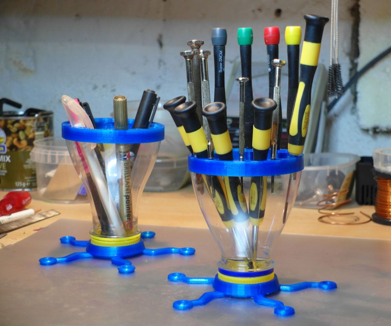 Tools Organizer - Made with 3d Parts and OJ Funnels