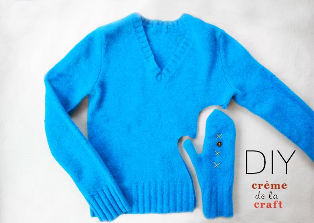 Make Mittens From Old Sweaters DIY