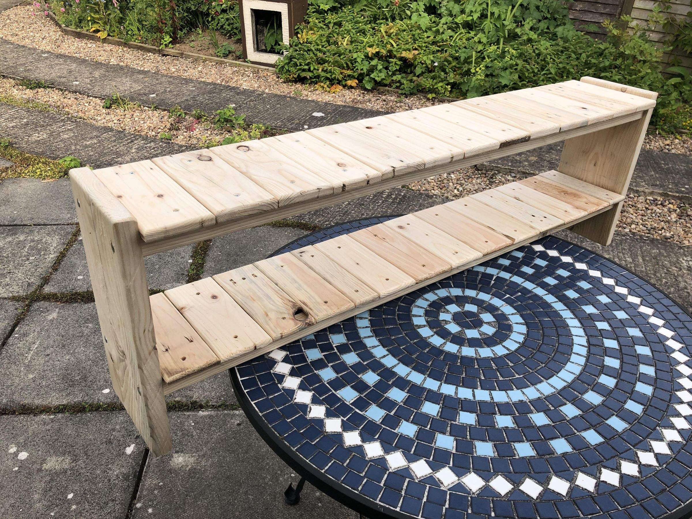 Scaffolding Board and Pallet Wood Rustic Shoe Rack in a Day : 3 Steps ...